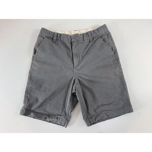 Gap Kids Gray Chino Shorts Stretch Cotton 8" Inseam Adjustable Waist Size 18